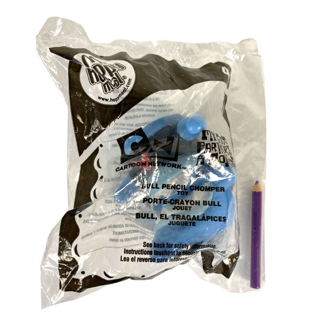 MCDONALDS 2007 CARTOON NETWORK Toy #4 BULL PENCIL CHOMPER‎ ~ FFT1